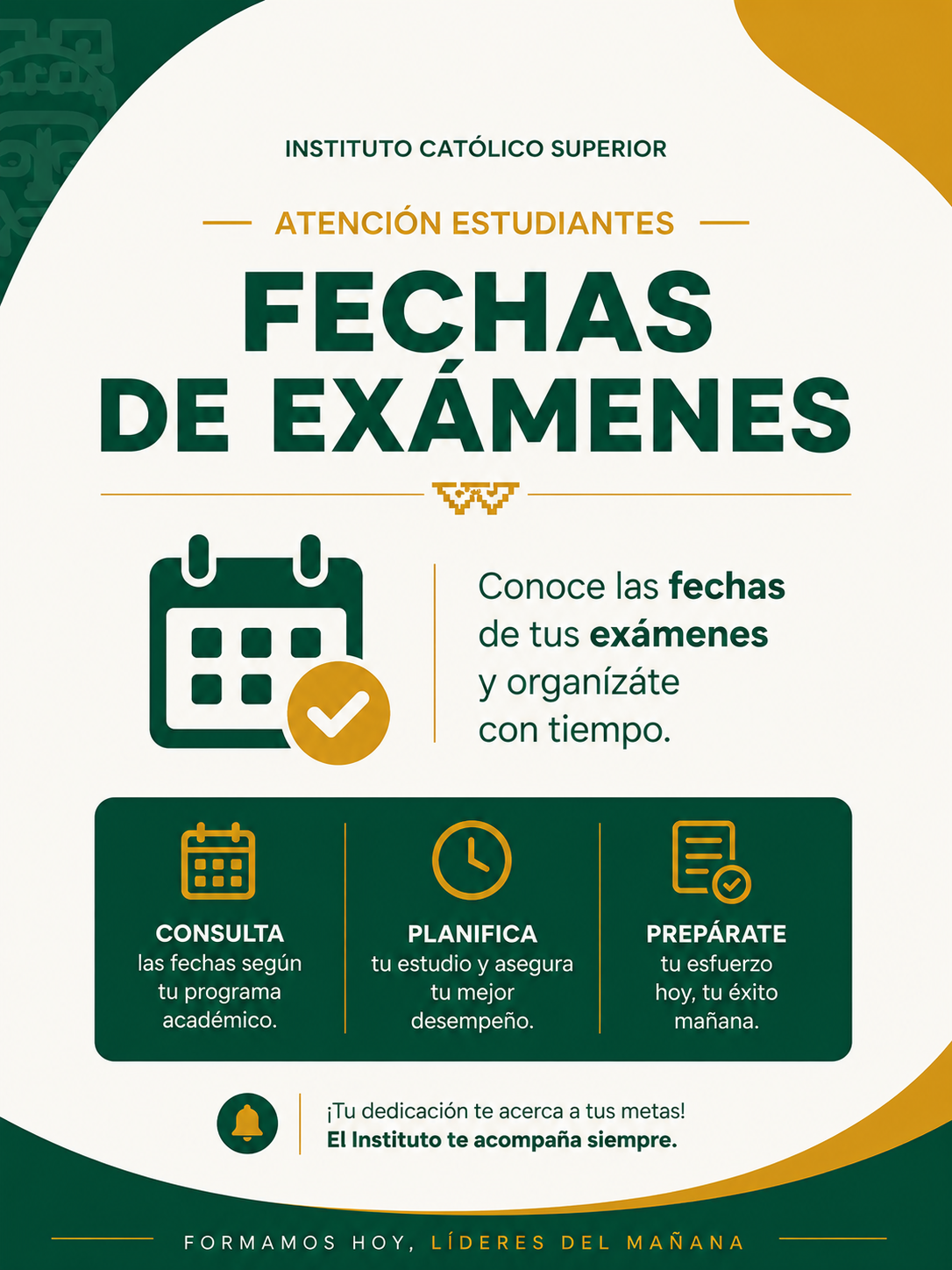 Accedé a las Fechas de Examen